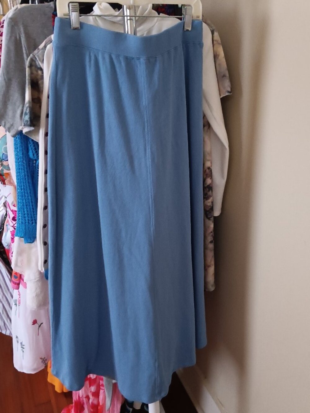 NWT Lilla P Ocean Blue Cotton Terry Cloth Knit Skirt Size Small - Picture 9 of 13